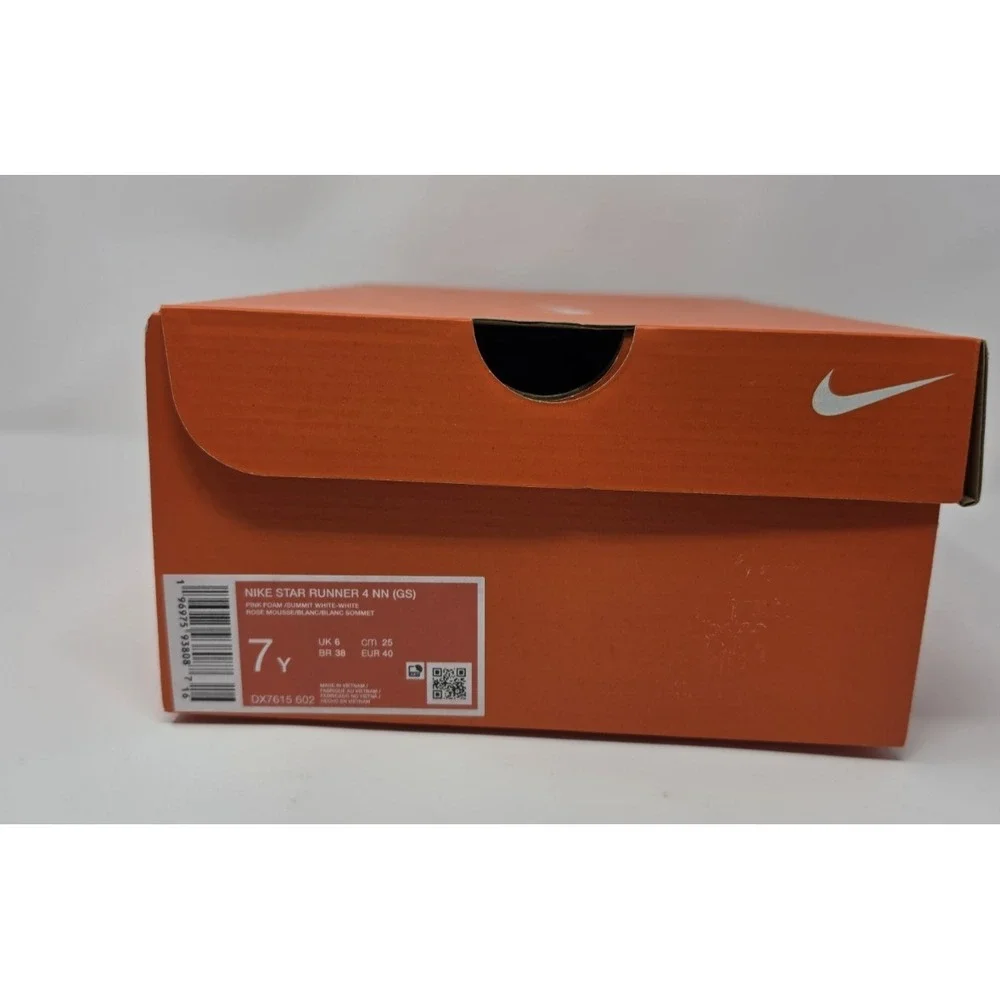 Nike Star Runner 4 NN (GS) Pink Foam/Summit White‎ Size 7 Youth/Women's 8.5--NWB